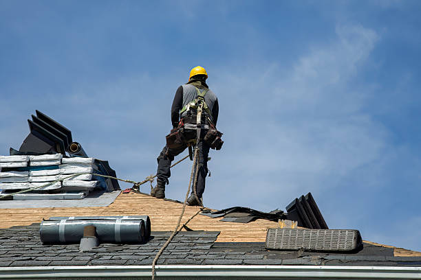 Professional Gutter Installation technician working in Marina del Rey, CA